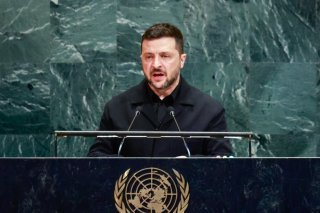 Le président ukrainien Volodymyr Zelensky s'est exprimé mercredi devant l'Assemblée générale de l'ONU à New York. KEYSTONE/EPA/KENA BETANCUR